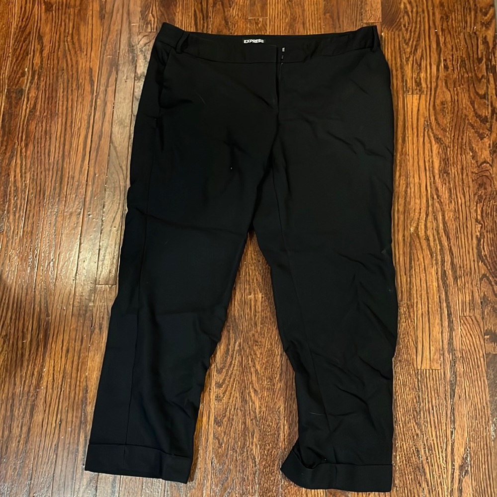 Express Editor black dress pants 12R EUC